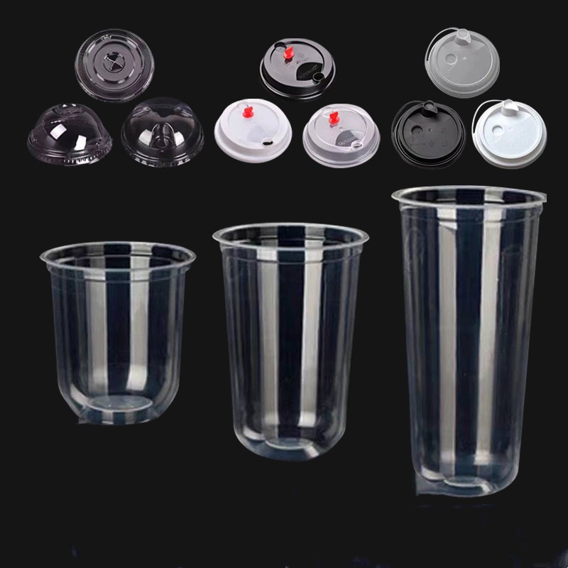 U Shaped Disposable Blister Cup with Lid