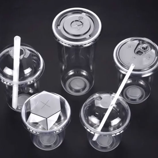 U Shaped Disposable Blister Cup with Lid
