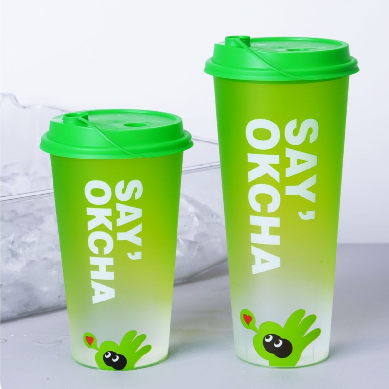 Wholesale 16oz 22oz In-mold Labeled PP Boba Cups – Disposable Leak-Proof Takeout Milk Bubble Tea Cups