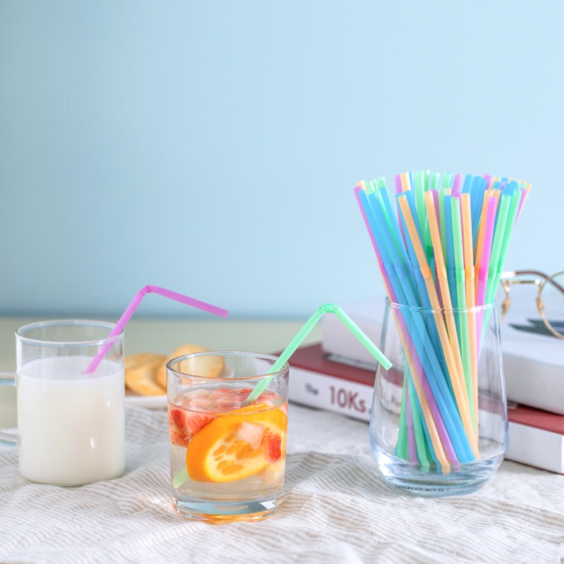 Wholesale Compostable PLA Straws for Cafes – Customized Colorful Straight & Flexible, Biodegradable Material
