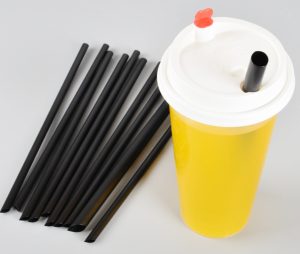 12mm black boba straws with large bore design for easy pearl suction in bubble tea