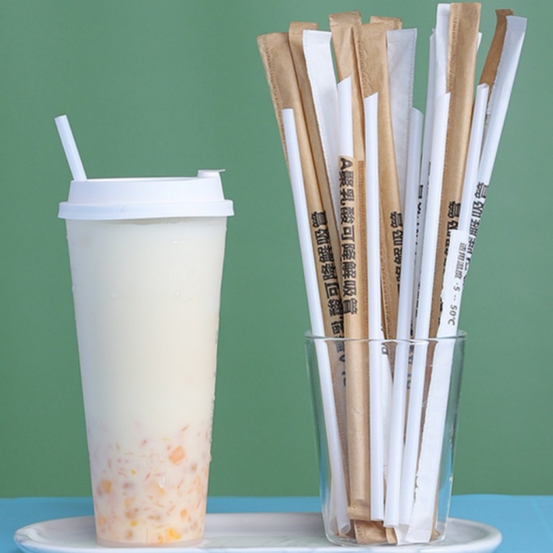 PLA Biodegradable Juice Straws Manufacturer-6mm Premium, FDA Certified, Wholesale for Beverage Shops