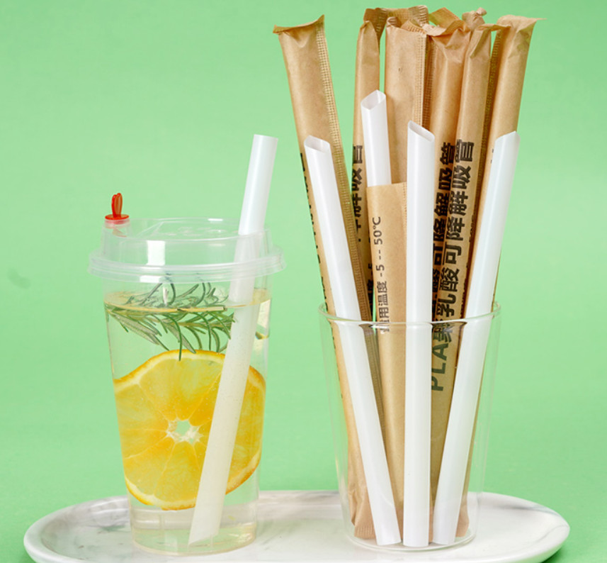 Bulk Wholesale 12mm PLA Biodegradable Boba Straws for Bubble Tea/Individually Wrapped/Factory Direct Low Price