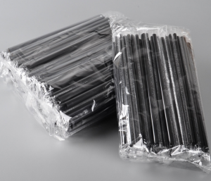 12mm black boba straw with large bore for bubble tea