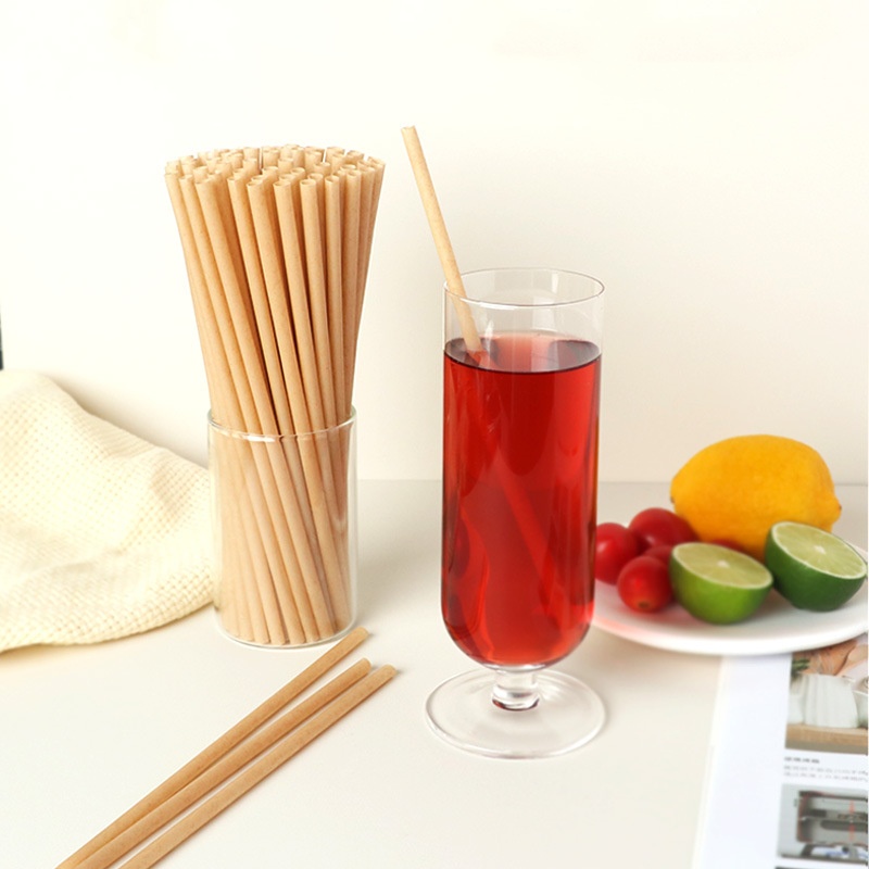 
Wholesale 2.36" Wide Biodegradable Bagasse Straw for Juice & Milkshake