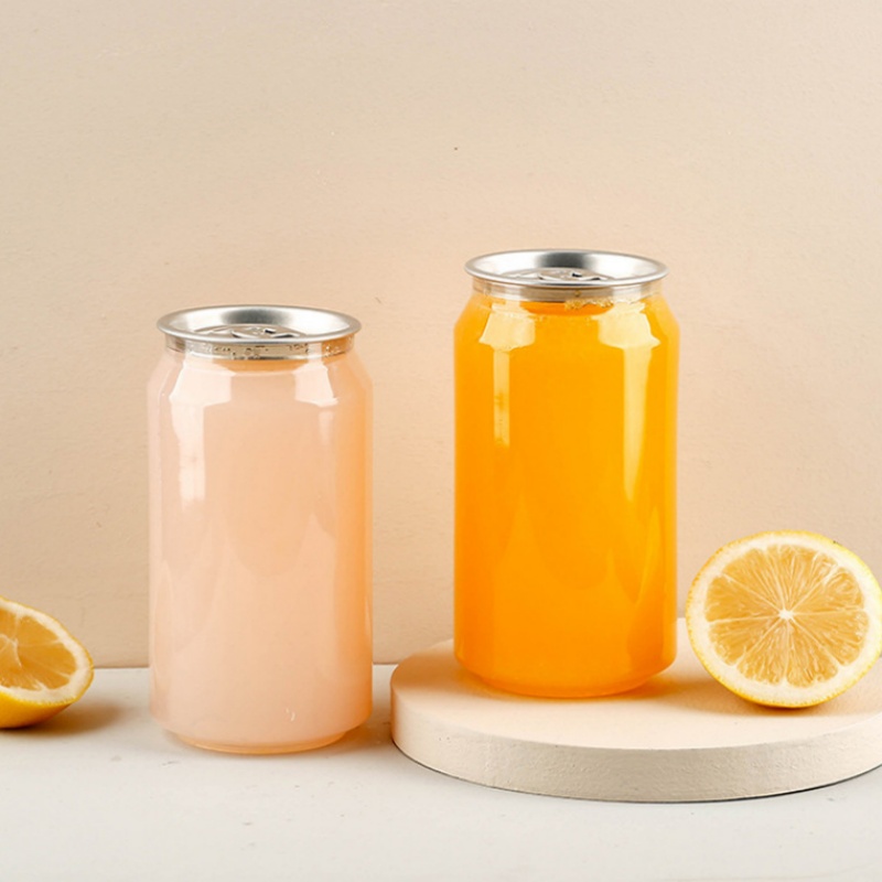 330ML PET Juice Bottles with Metallic Cap for Sale