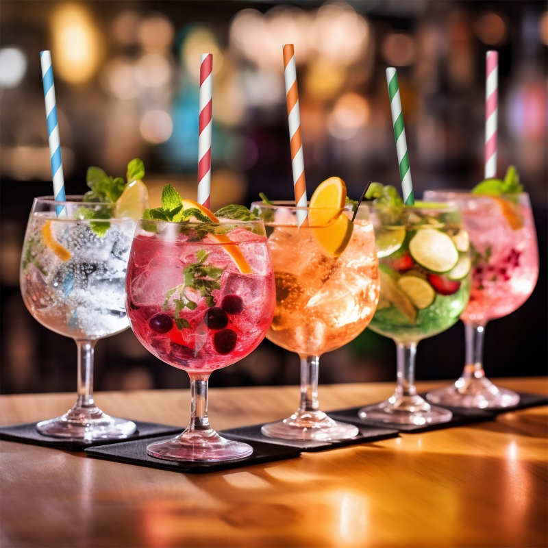 Biodegradable Paper 6mm Cocktail Straws – Eco-Friendly Drinking Tools for All Beverage