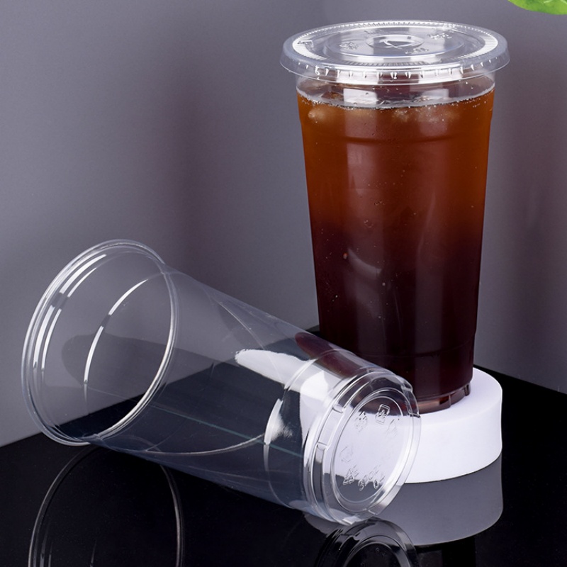 900ML Disposable Cold Juice Cup for Smoothie Milkshake
