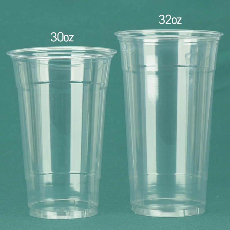 1000ML Extra Large PET Fruit Tea Cup - Leakproof Disposable Takeaway Cup for Bubble Tea